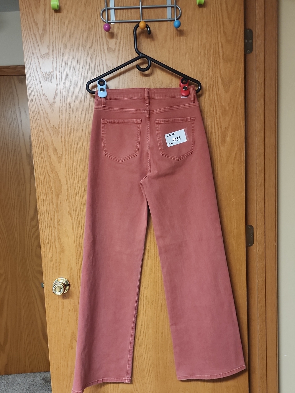 Risen High-Rise Wide-Leg Women’s Jeans — Dusty Rose 28x32 number 4033
